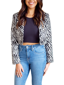 Once in a Wild Cropped Blazer