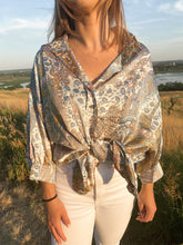Load image into Gallery viewer, Santorini Summers Satin Shirt - SALE!

